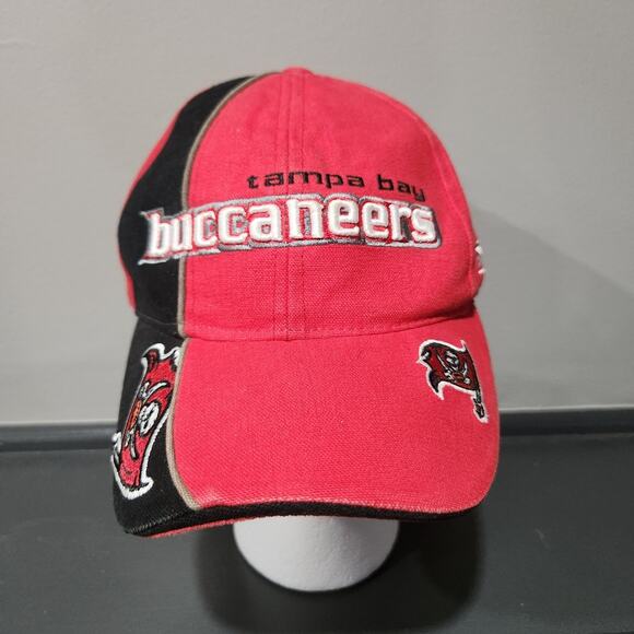 VTG Y2K Tampa Bay Buccaneers Reebok NFL Football Strapback Hat Cap OSFA - Picture 3 of 14